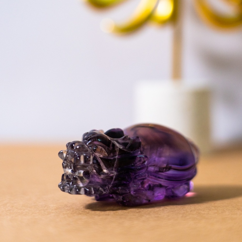 紫水晶藍花龍龜-細節圖7