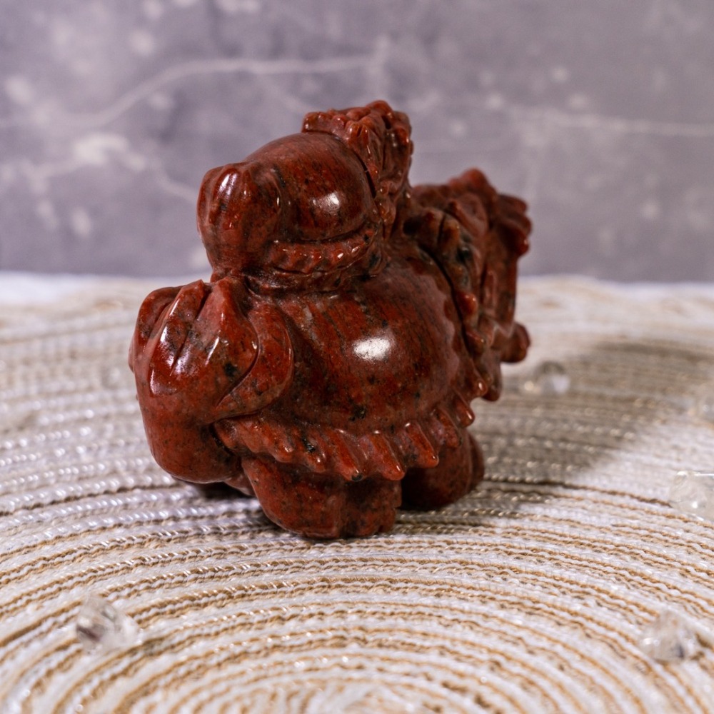 紅碧玉雙龍龜-細節圖5