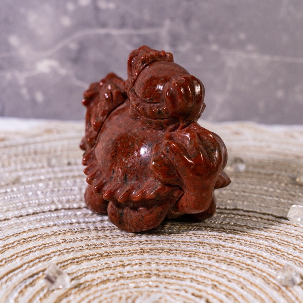 紅碧玉雙龍龜-細節圖6