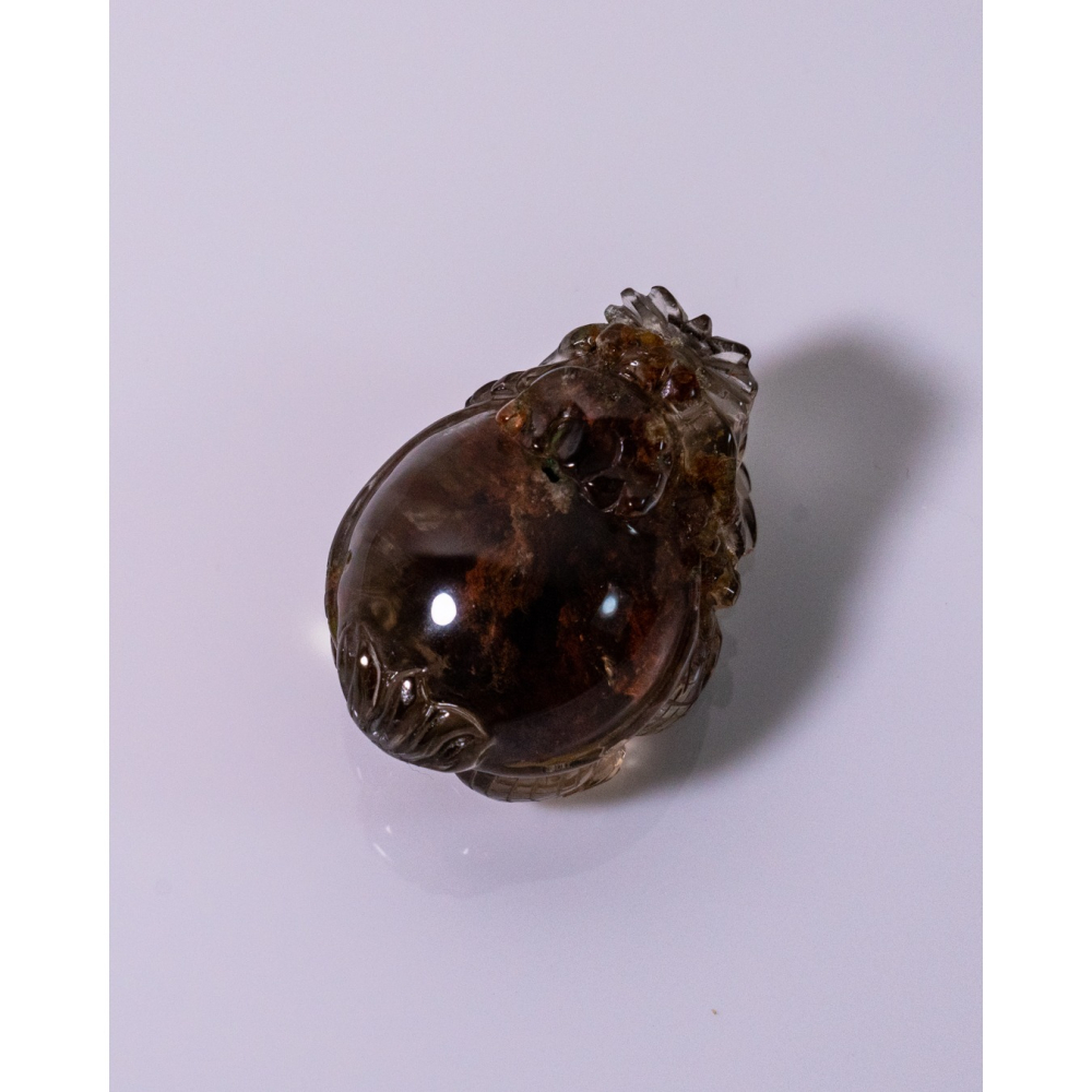 紅幽靈茶晶渾圓短胖小龍龜-細節圖2