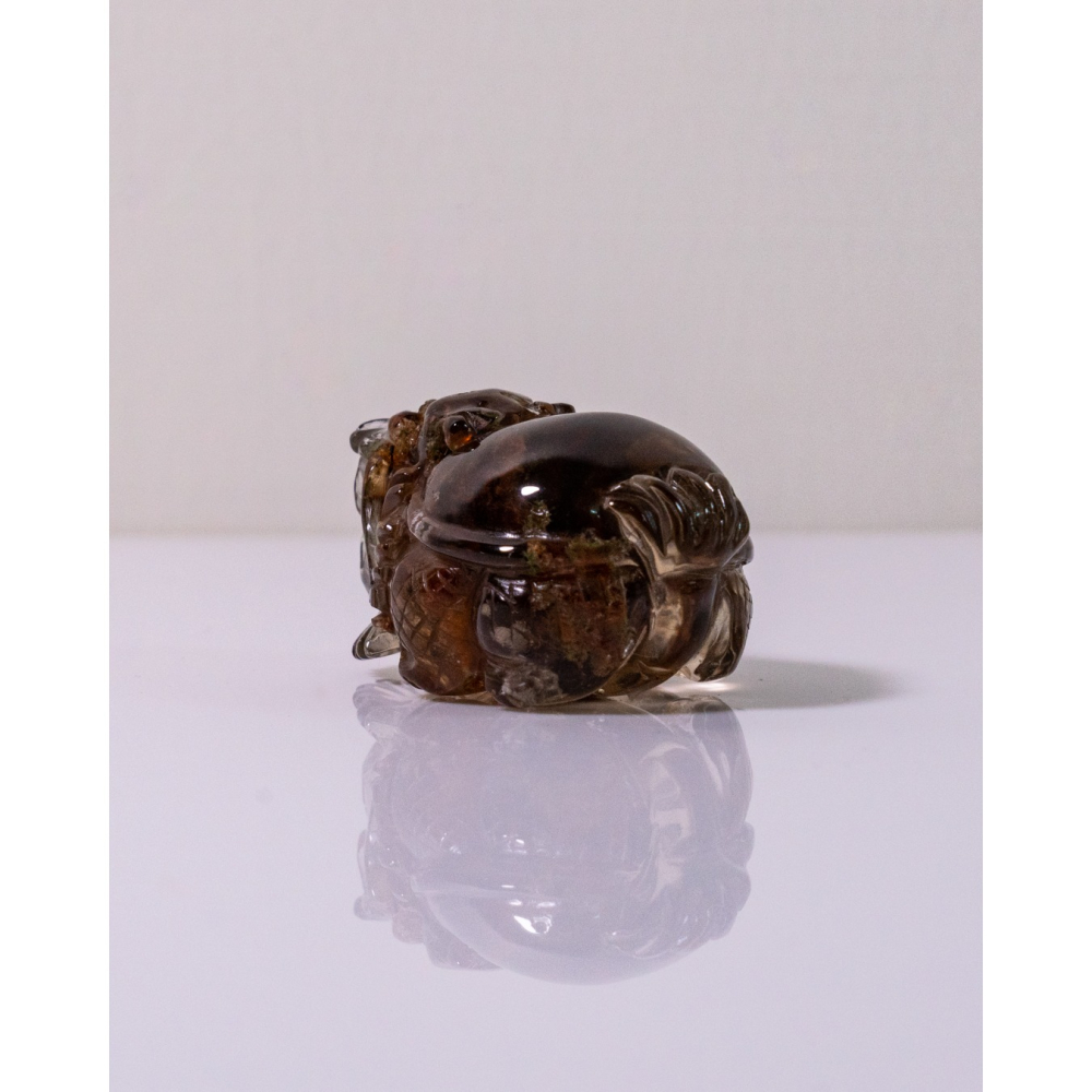 紅幽靈茶晶渾圓短胖小龍龜-細節圖3