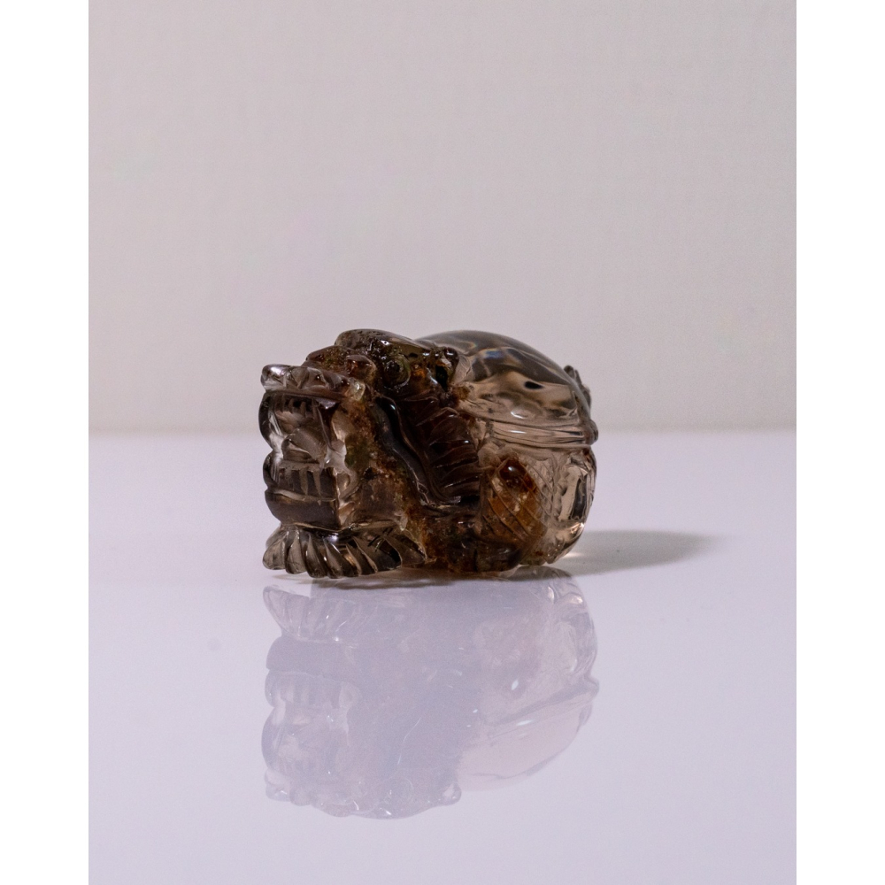 紅幽靈茶晶渾圓短胖小龍龜-細節圖8