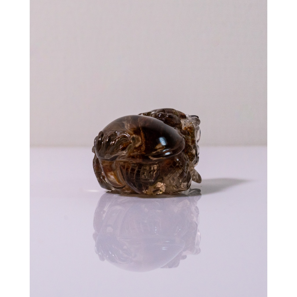 紅幽靈茶晶渾圓短胖小龍龜-細節圖10