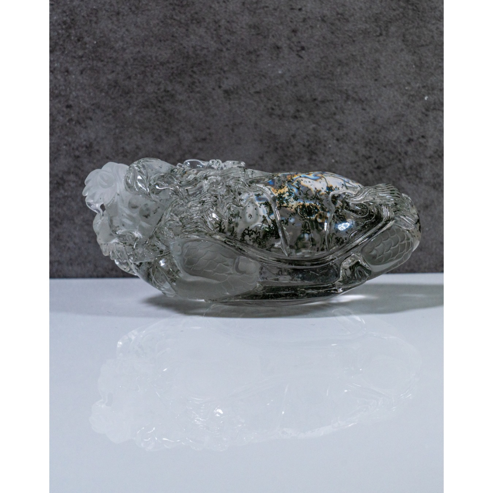 精品-透體綠幽靈動態龍龜-細節圖7