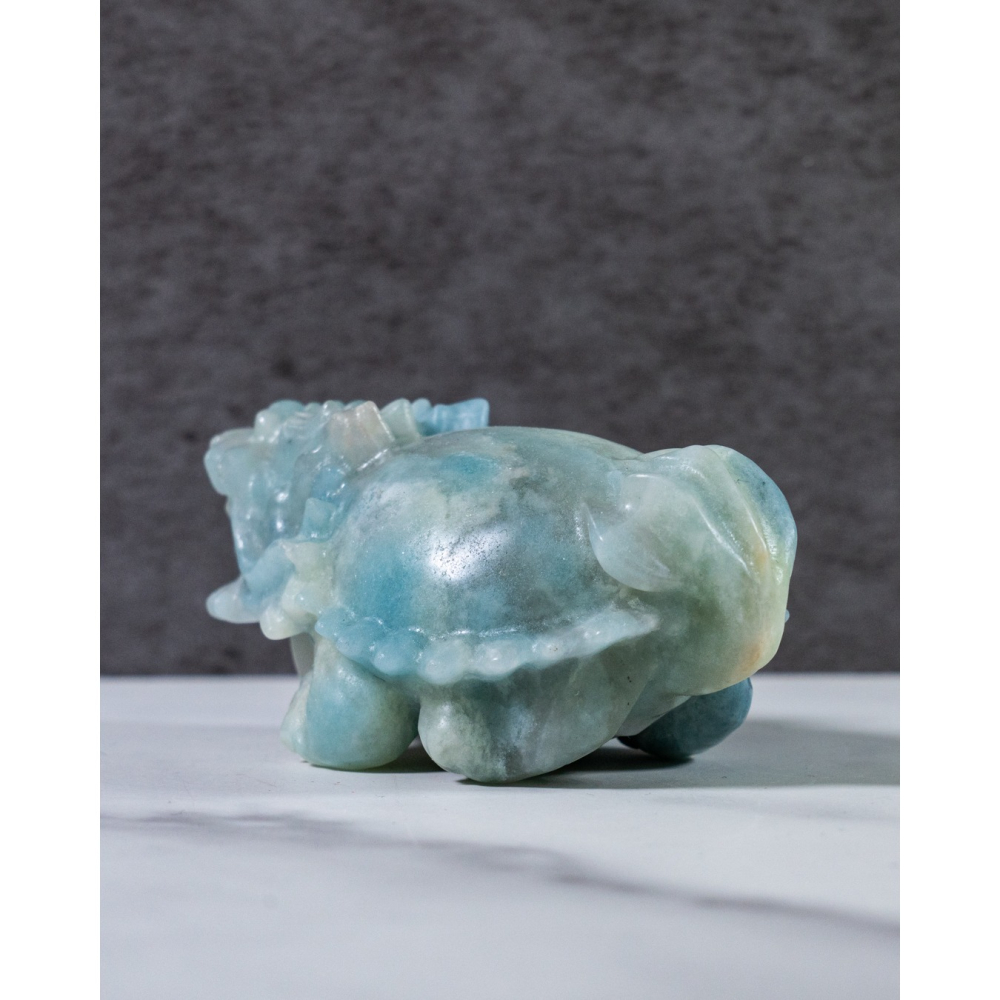 藍方解石圓背龍龜-細節圖4