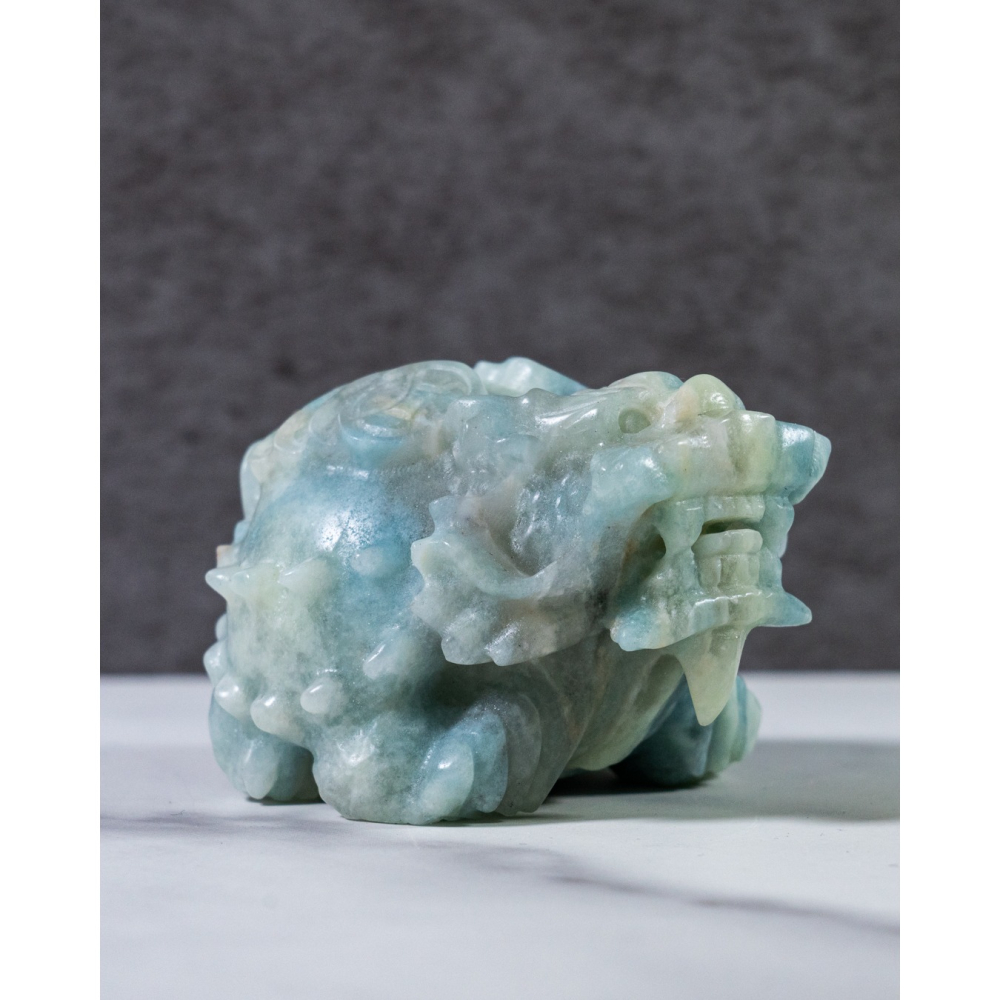 藍方解石背錢龍龜-細節圖5