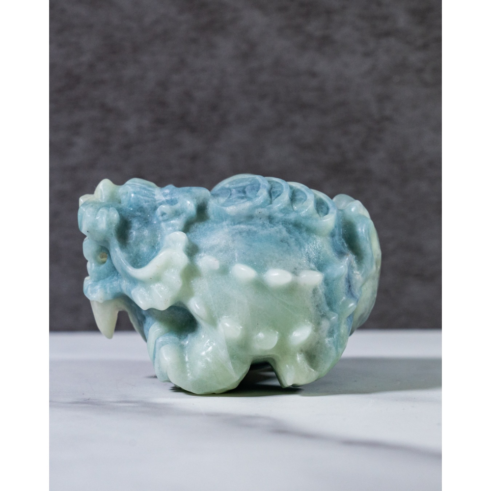 藍方解石背錢龍龜-細節圖6