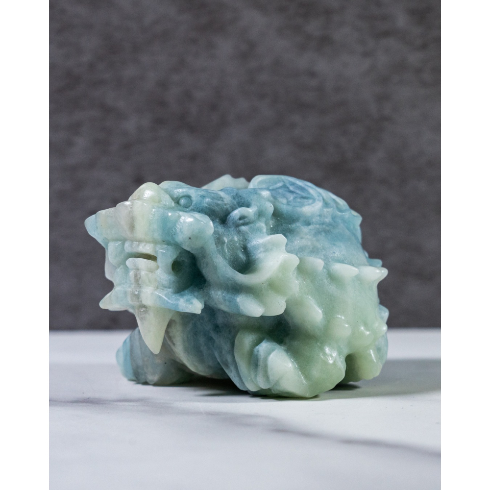 藍方解石背錢龍龜-細節圖7