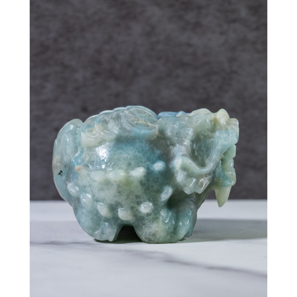 藍方解石背錢龍龜-細節圖9