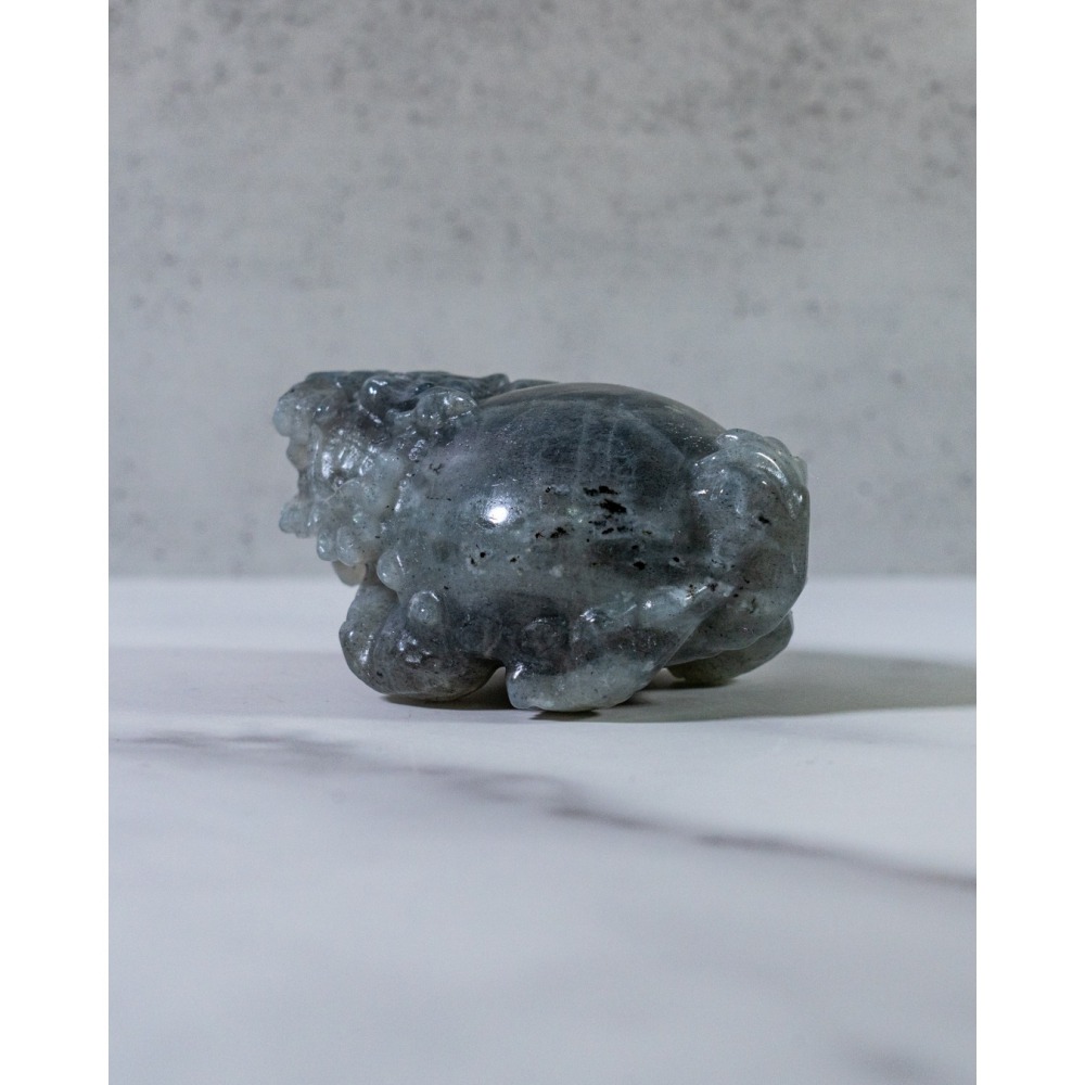 金橘光拉長石圓背龍龜-細節圖7