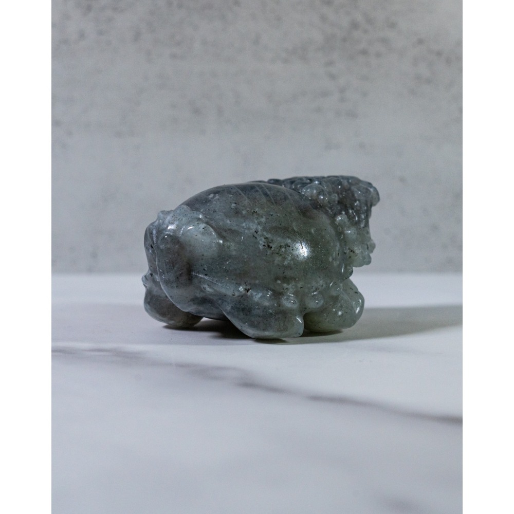 金橘光拉長石圓背龍龜-細節圖9