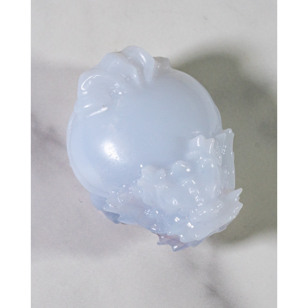 藍玉髓圓背龍龜-細節圖2