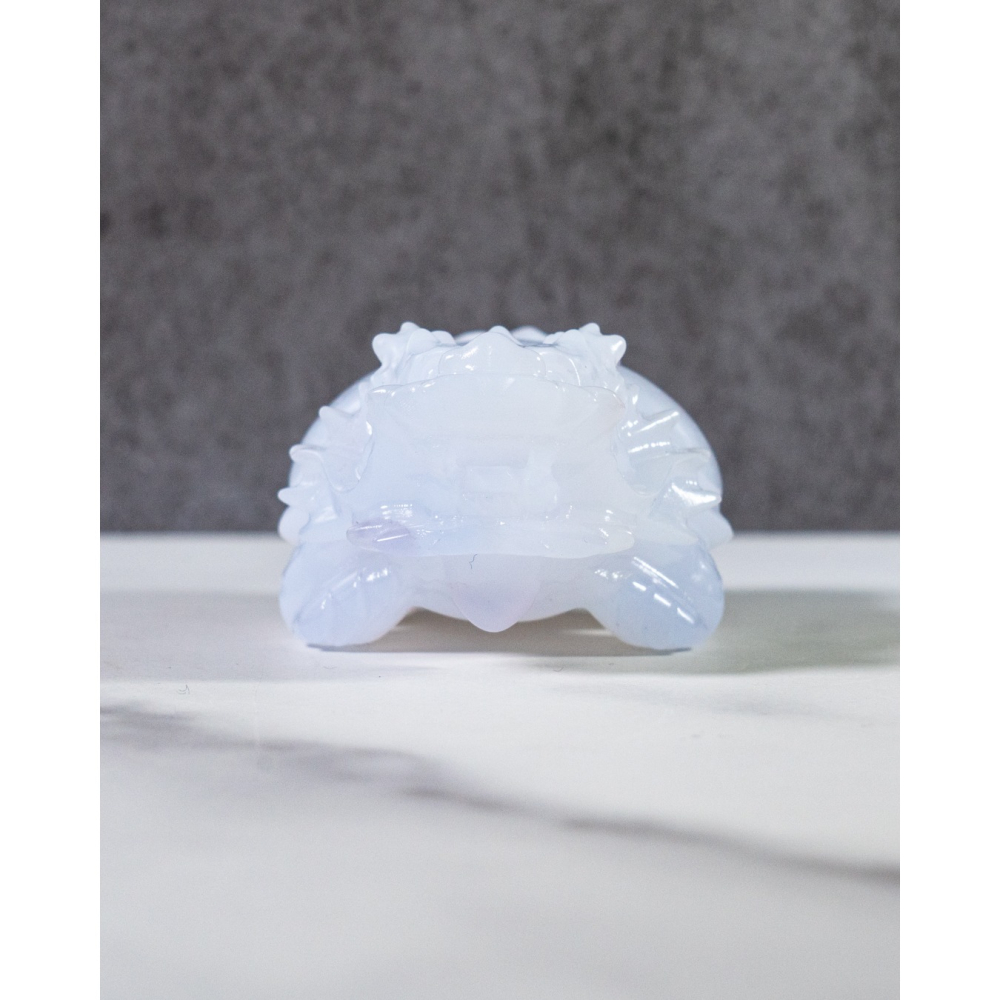 藍玉髓圓背龍龜-細節圖10