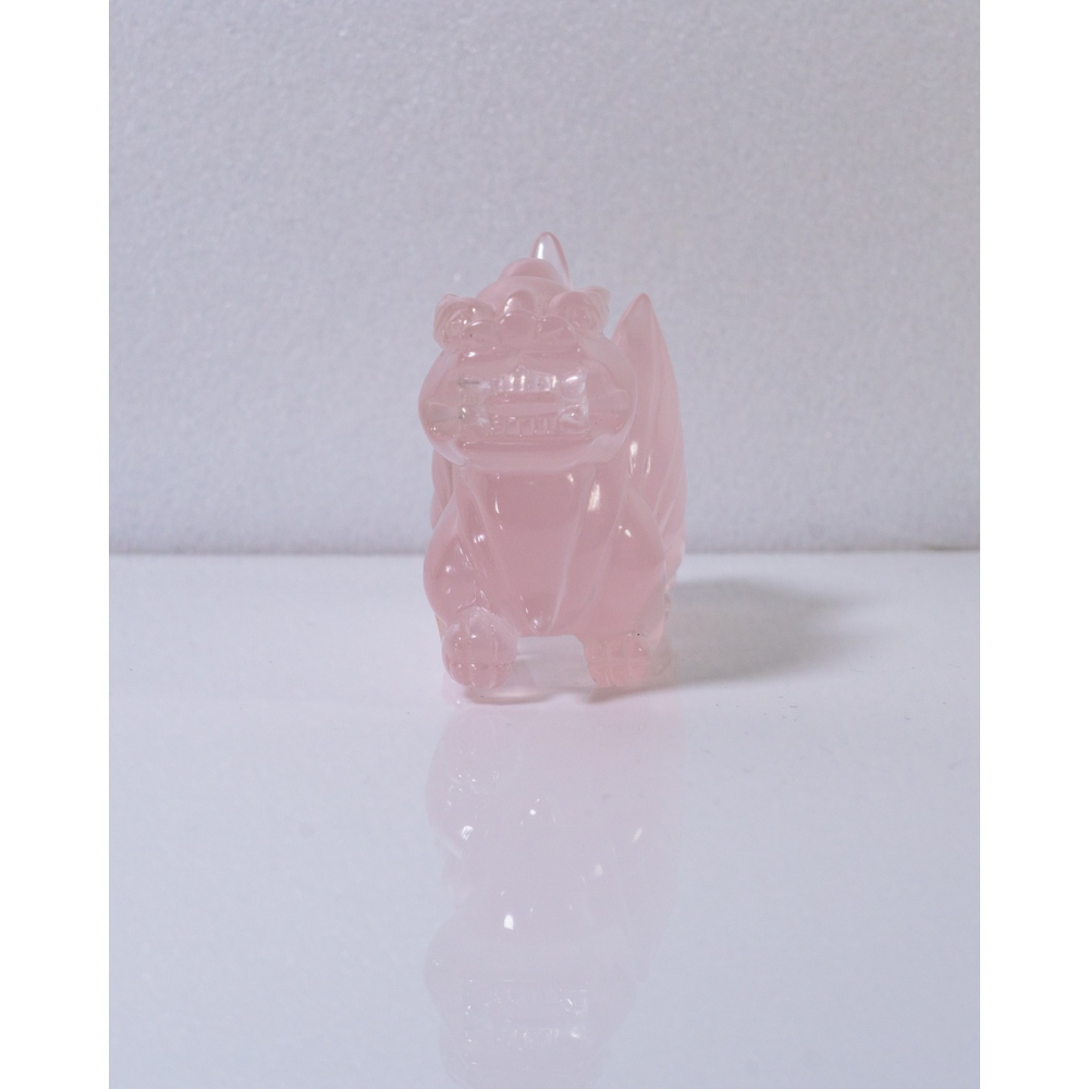 飛天透體粉晶動態貔貅-細節圖7