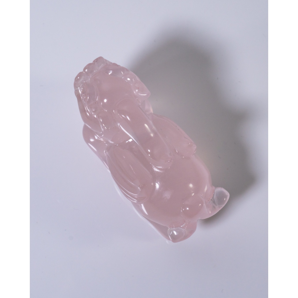 飛天透體粉晶動態貔貅-細節圖9