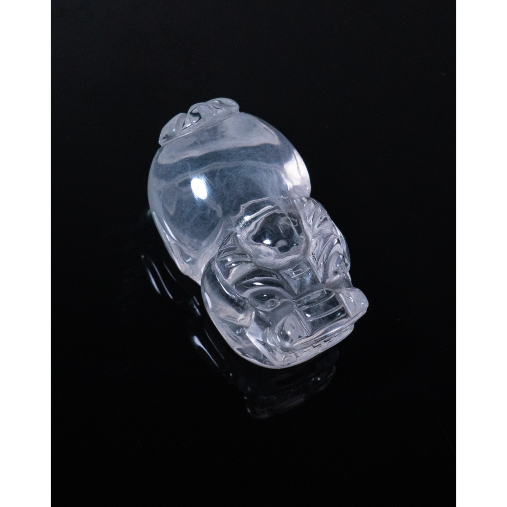 透亮白兔毛小貔貅-細節圖4