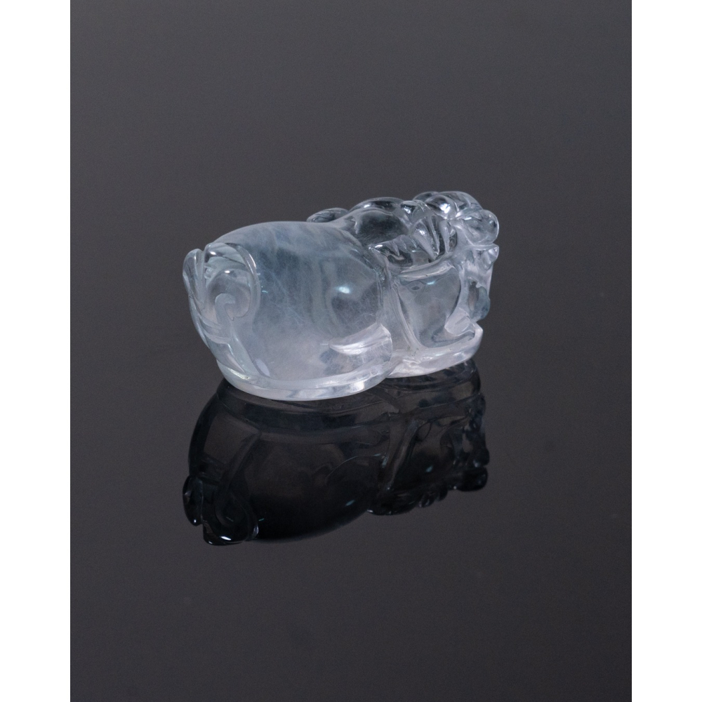 透亮白兔毛小貔貅-細節圖7