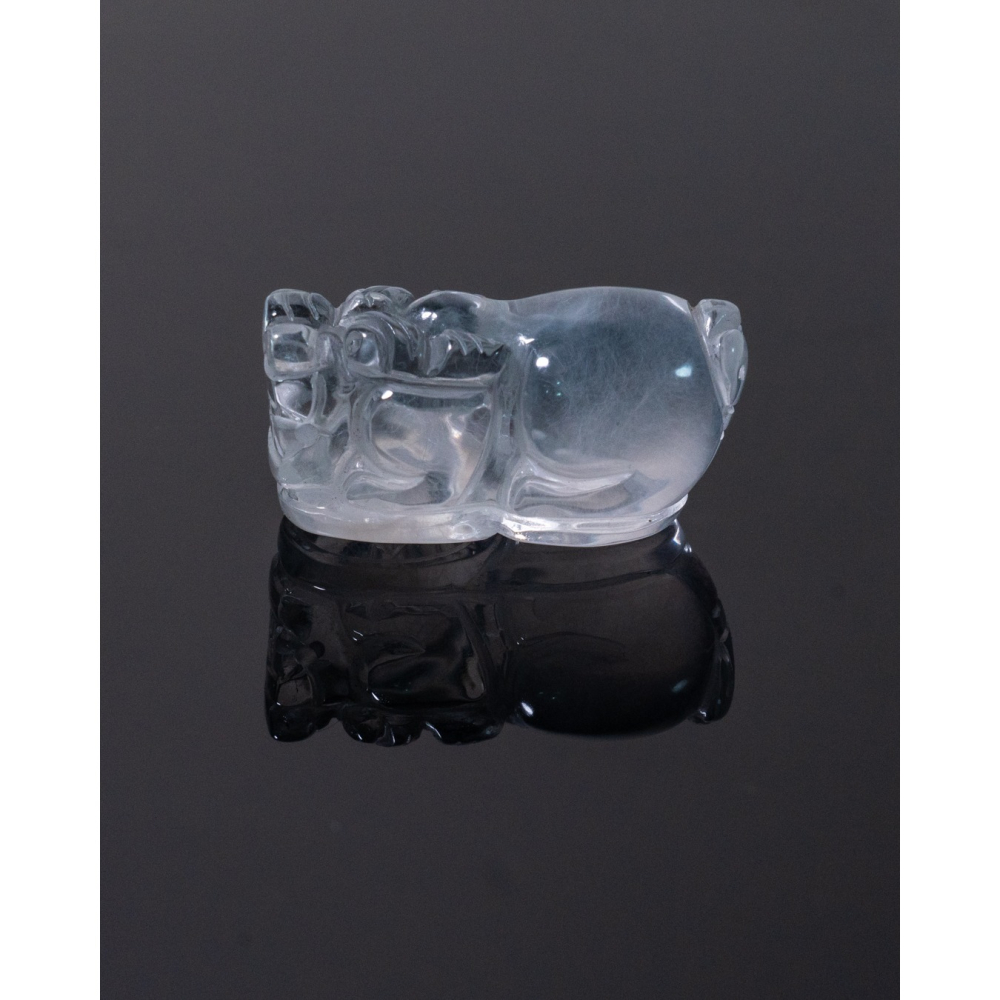 透亮白兔毛小貔貅-細節圖9