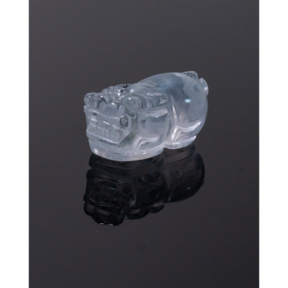 透亮白兔毛小貔貅-細節圖11