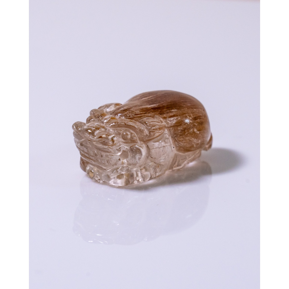 迷你型桃子屁屁精緻紅銅鈦晶貔貅-細節圖9