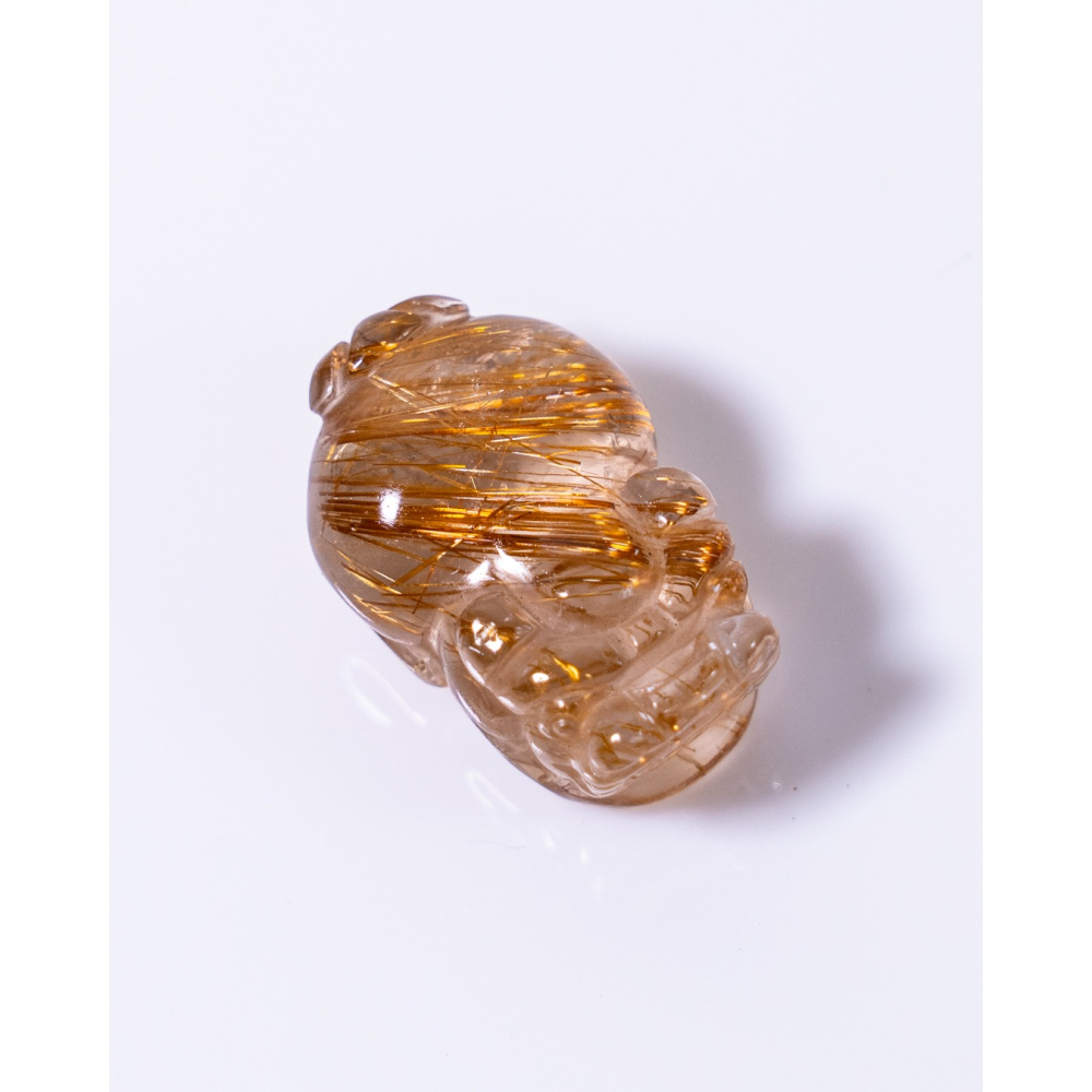 迷你型奢華紅銅鈦晶貔貅-細節圖2