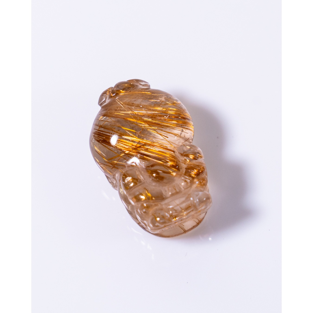 迷你型奢華紅銅鈦晶貔貅-細節圖4