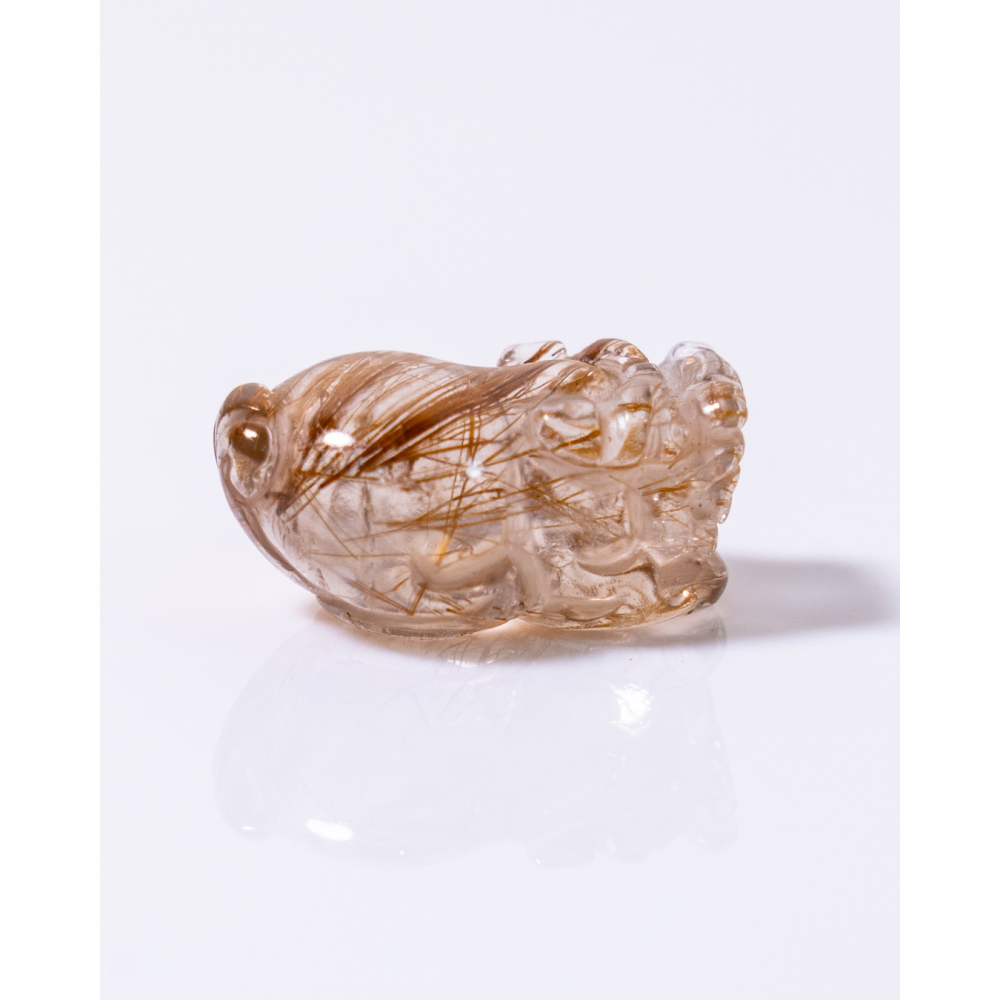 迷你型奢華紅銅鈦晶貔貅-細節圖5