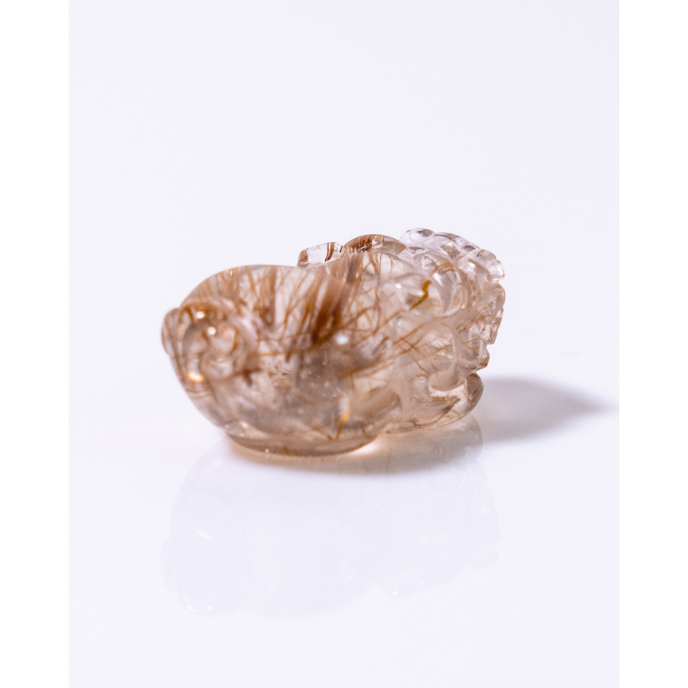 迷你型奢華紅銅鈦晶貔貅-細節圖6