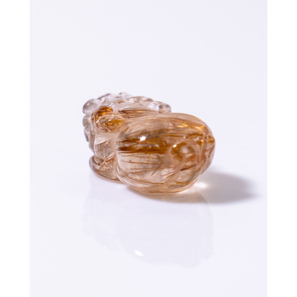 迷你型奢華紅銅鈦晶貔貅-細節圖7