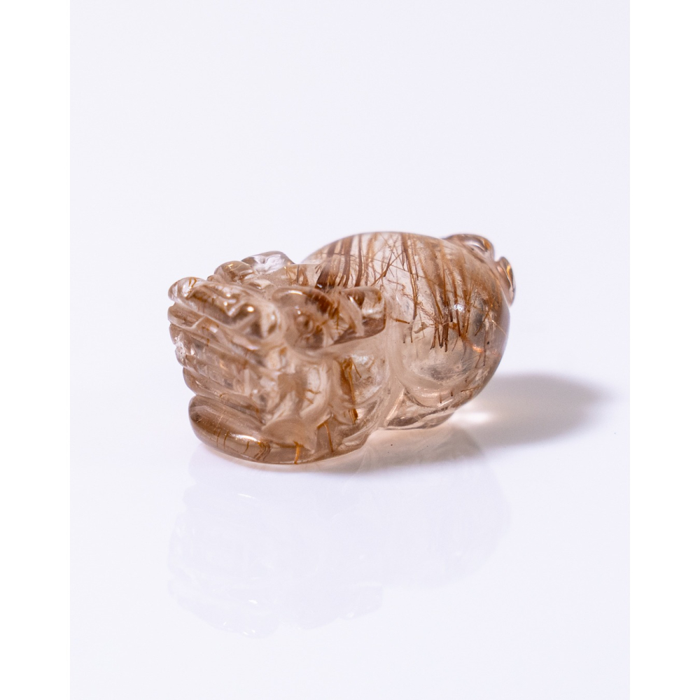 迷你型奢華紅銅鈦晶貔貅-細節圖8