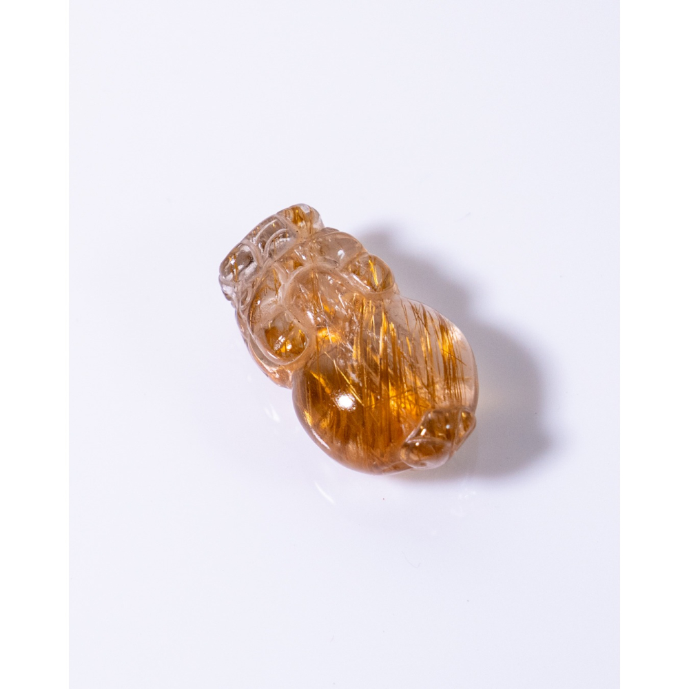 精緻迷你型奢華紅銅鈦晶貔貅-細節圖4