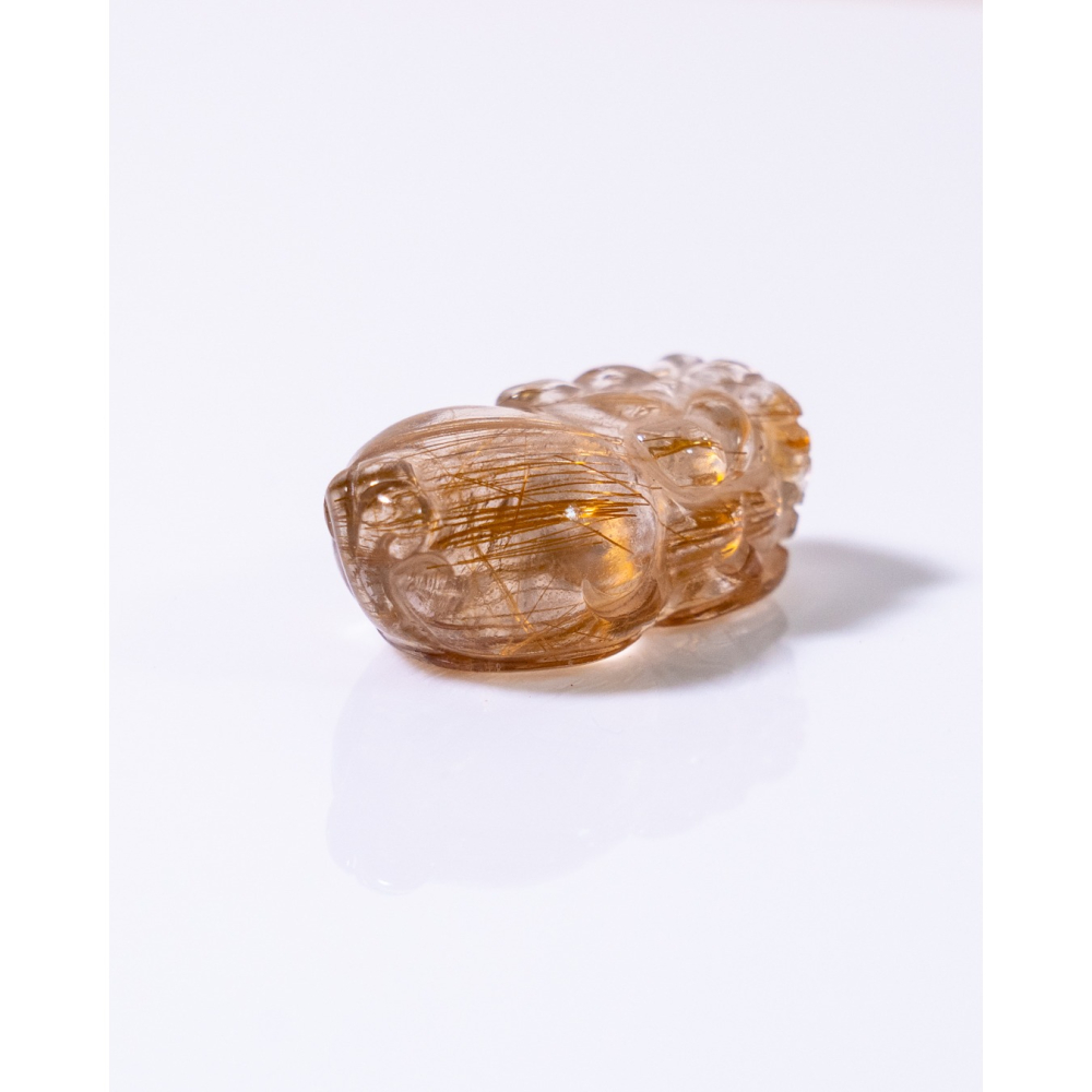 精緻迷你型奢華紅銅鈦晶貔貅-細節圖8