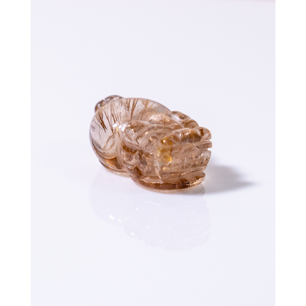 精緻迷你型奢華紅銅鈦晶貔貅-細節圖10