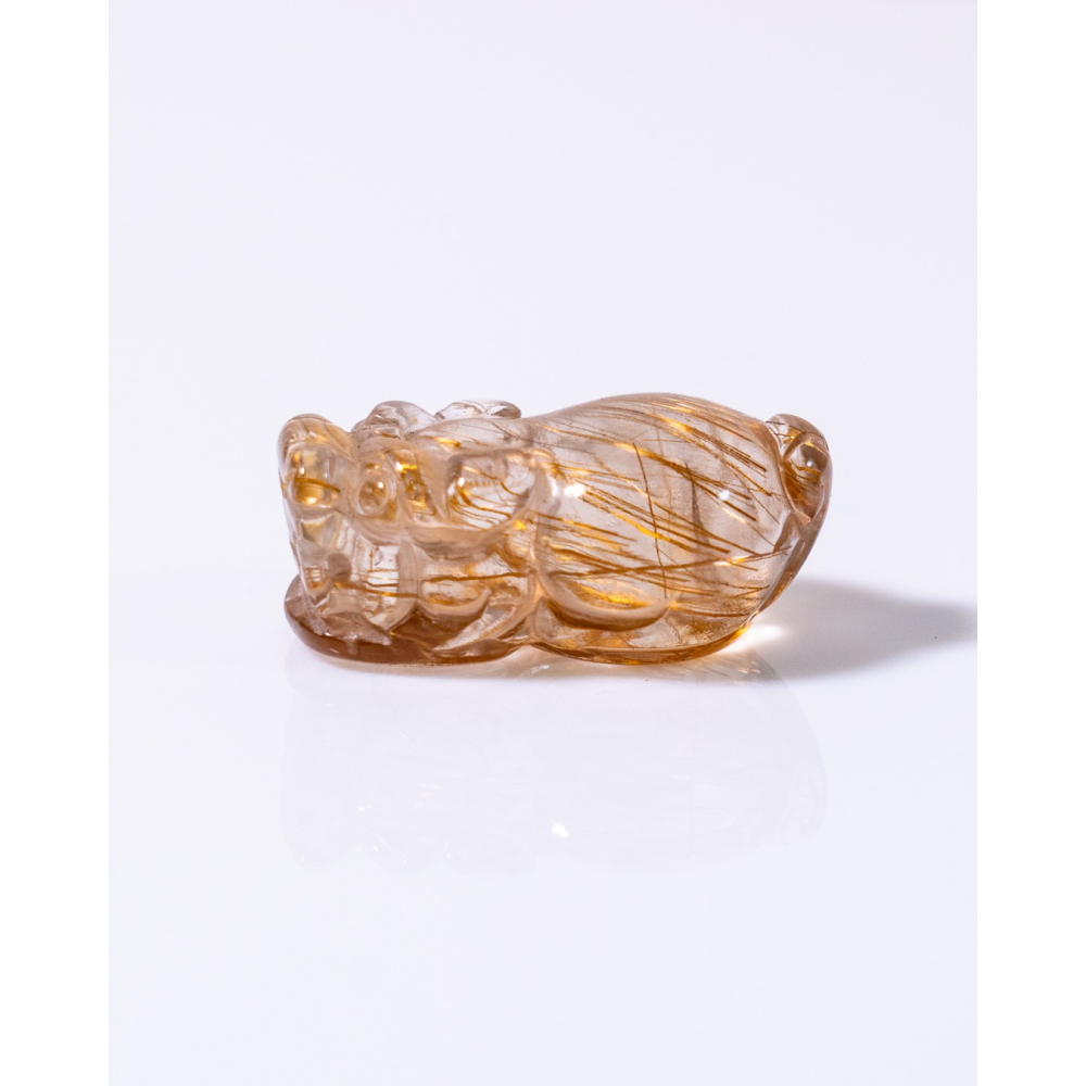 精緻迷你型奢華紅銅鈦晶貔貅-細節圖11