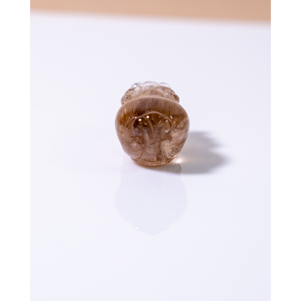 精緻小型奢華紅棕銅鈦晶貔貅-細節圖6