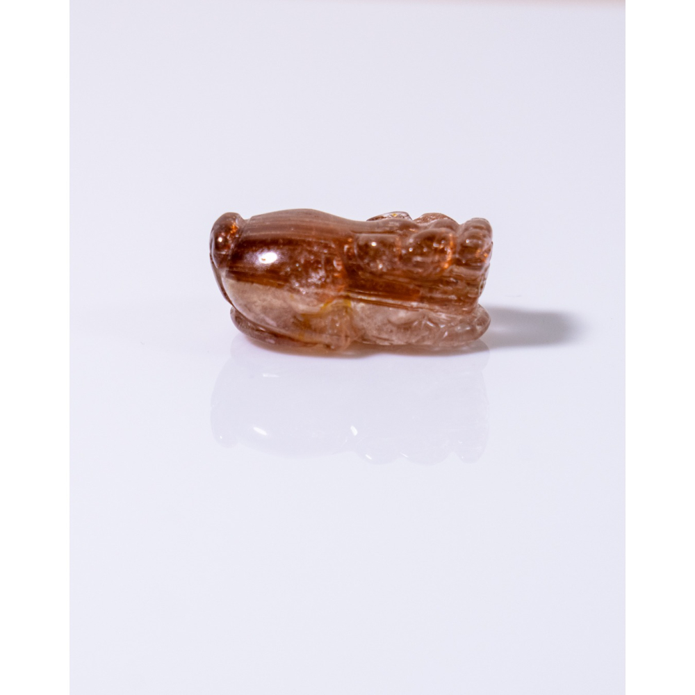 精緻迷你型奢華紅銅鈦晶貔貅-細節圖6