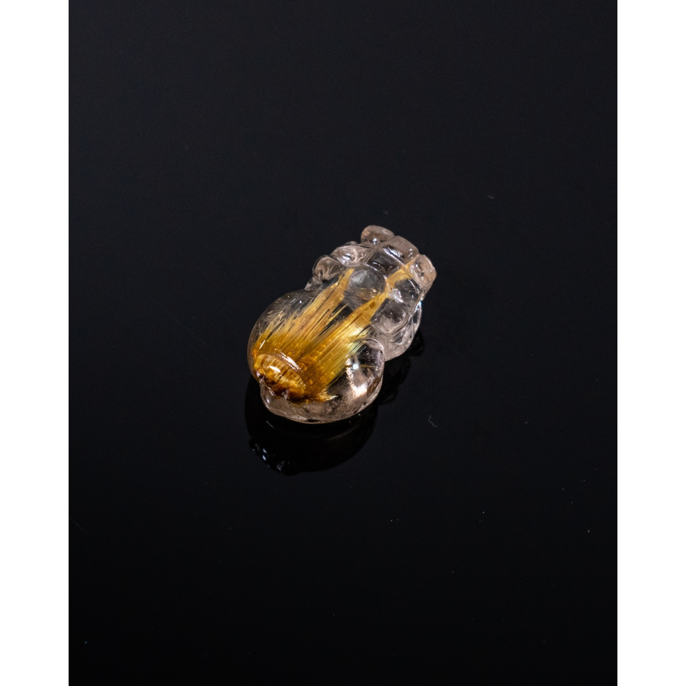 精緻迷你型奢華鈦晶貔貅-細節圖4