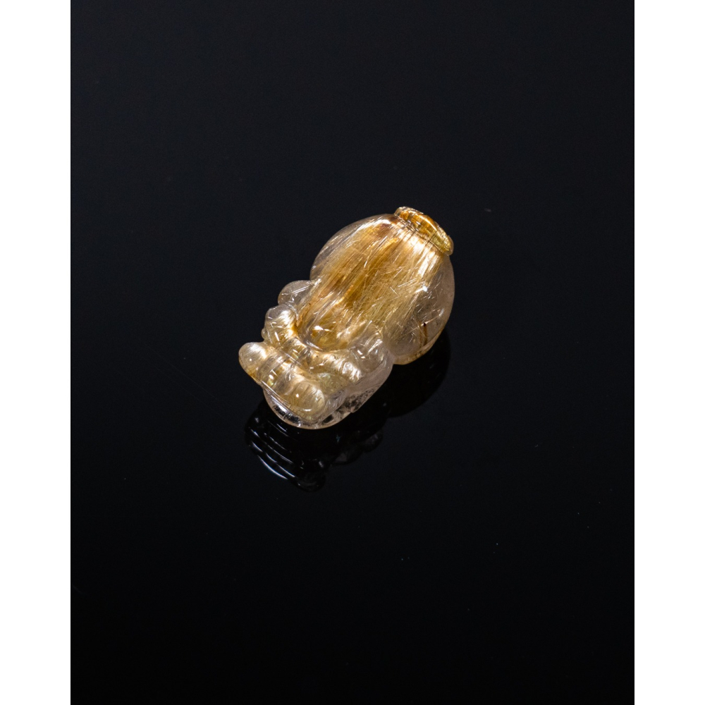 精緻迷你型奢華鈦晶貔貅-細節圖2