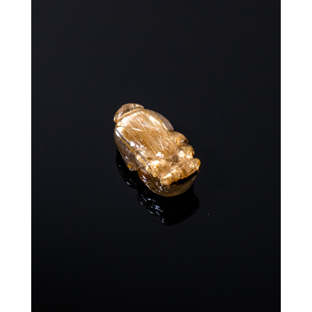 精緻迷你型奢華鈦晶貔貅-細節圖2