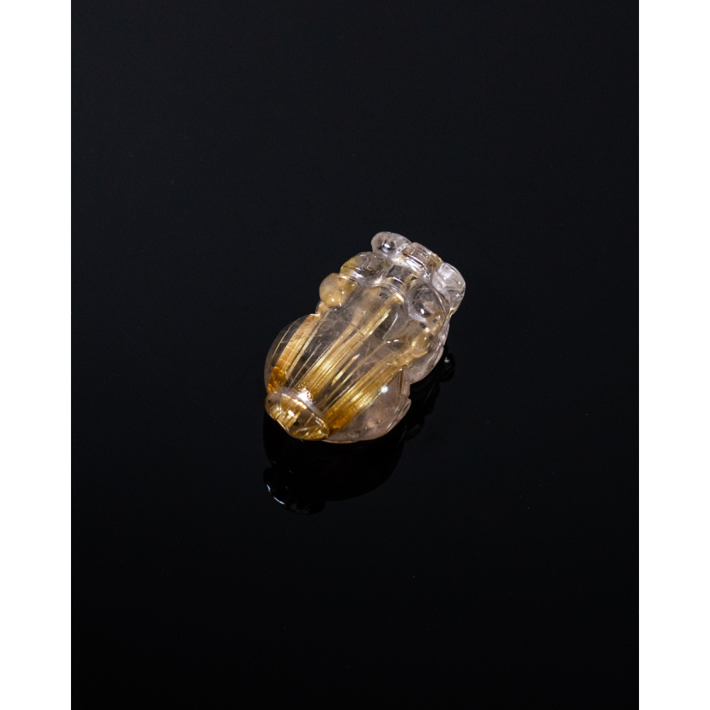 精緻迷你型奢華鈦晶貔貅-細節圖4