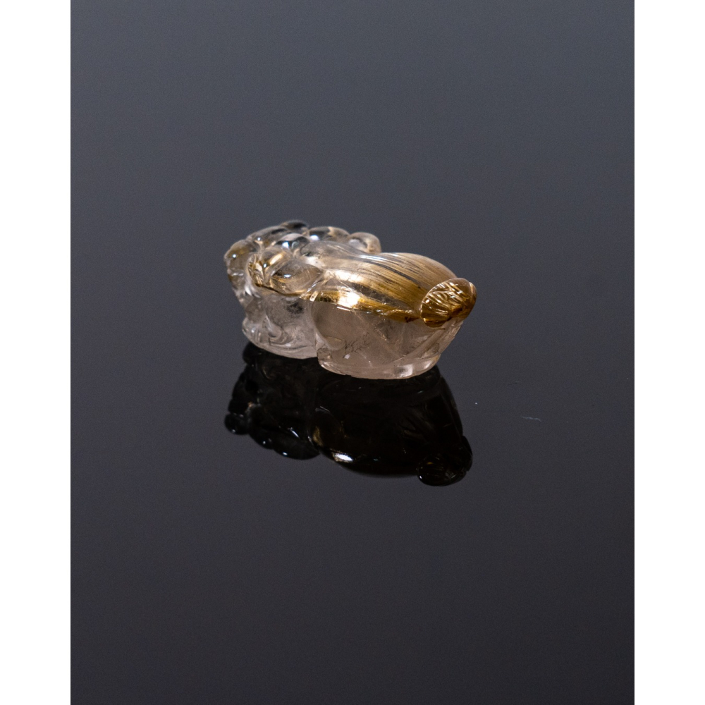 精緻迷你型奢華鈦晶貔貅-細節圖5