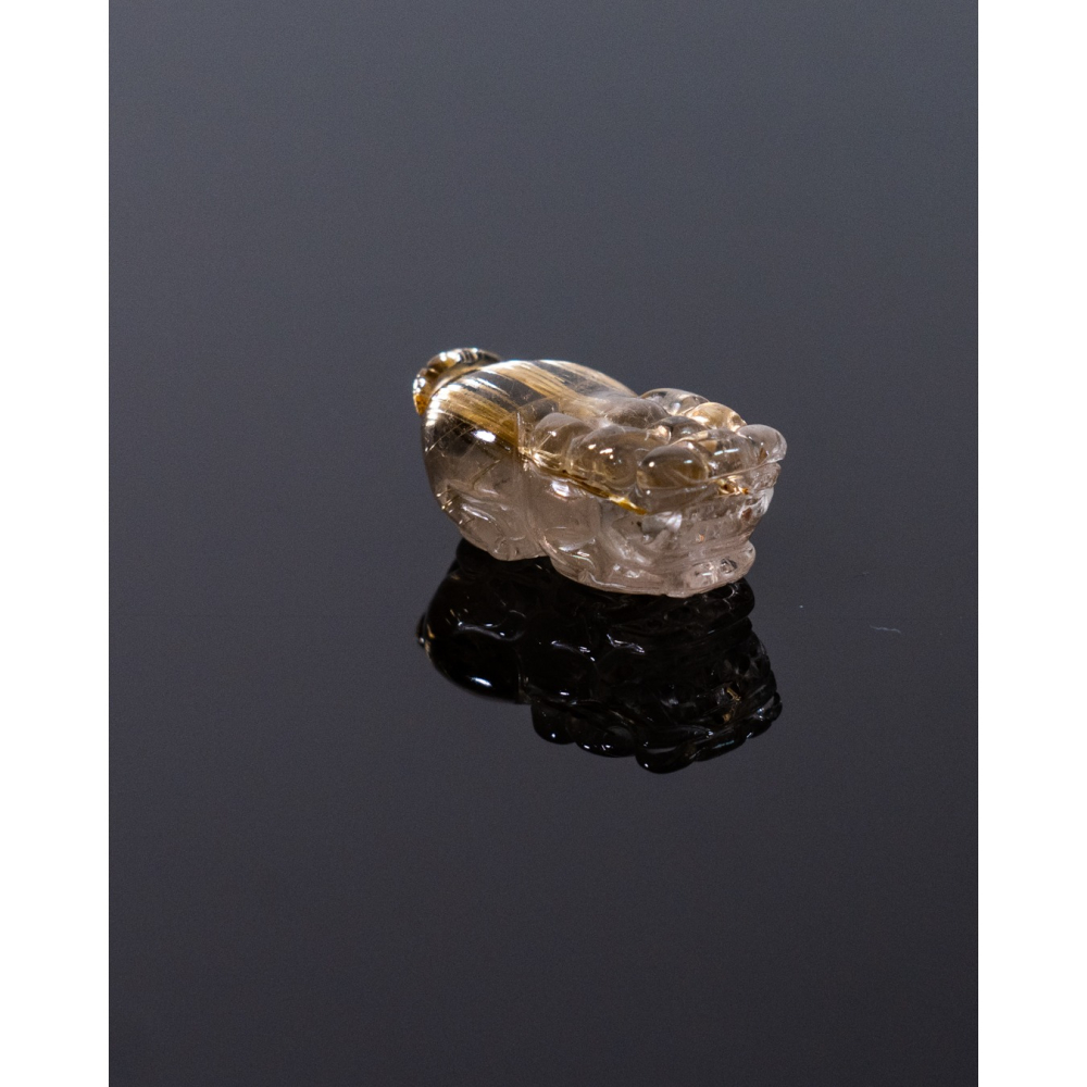 精緻迷你型奢華鈦晶貔貅-細節圖9