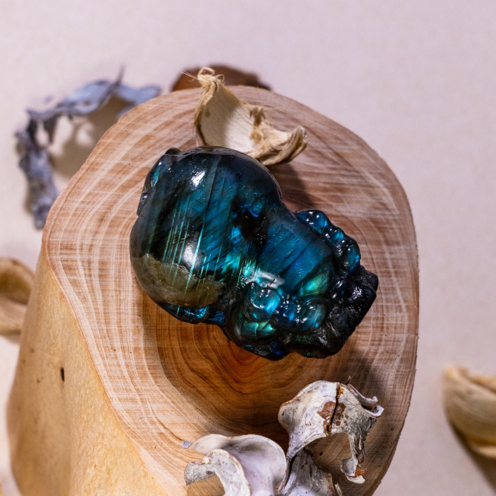 藍光黑拉長貔貅-細節圖2