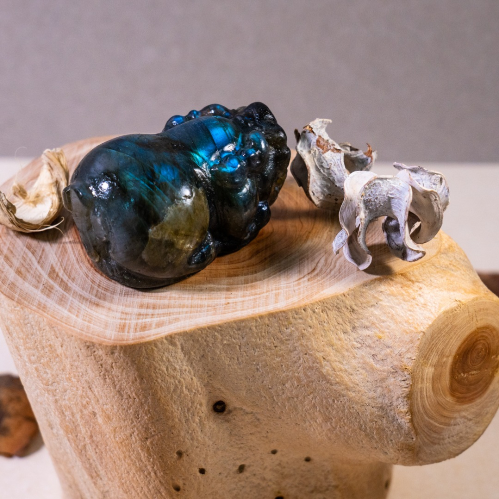 藍光黑拉長貔貅-細節圖3