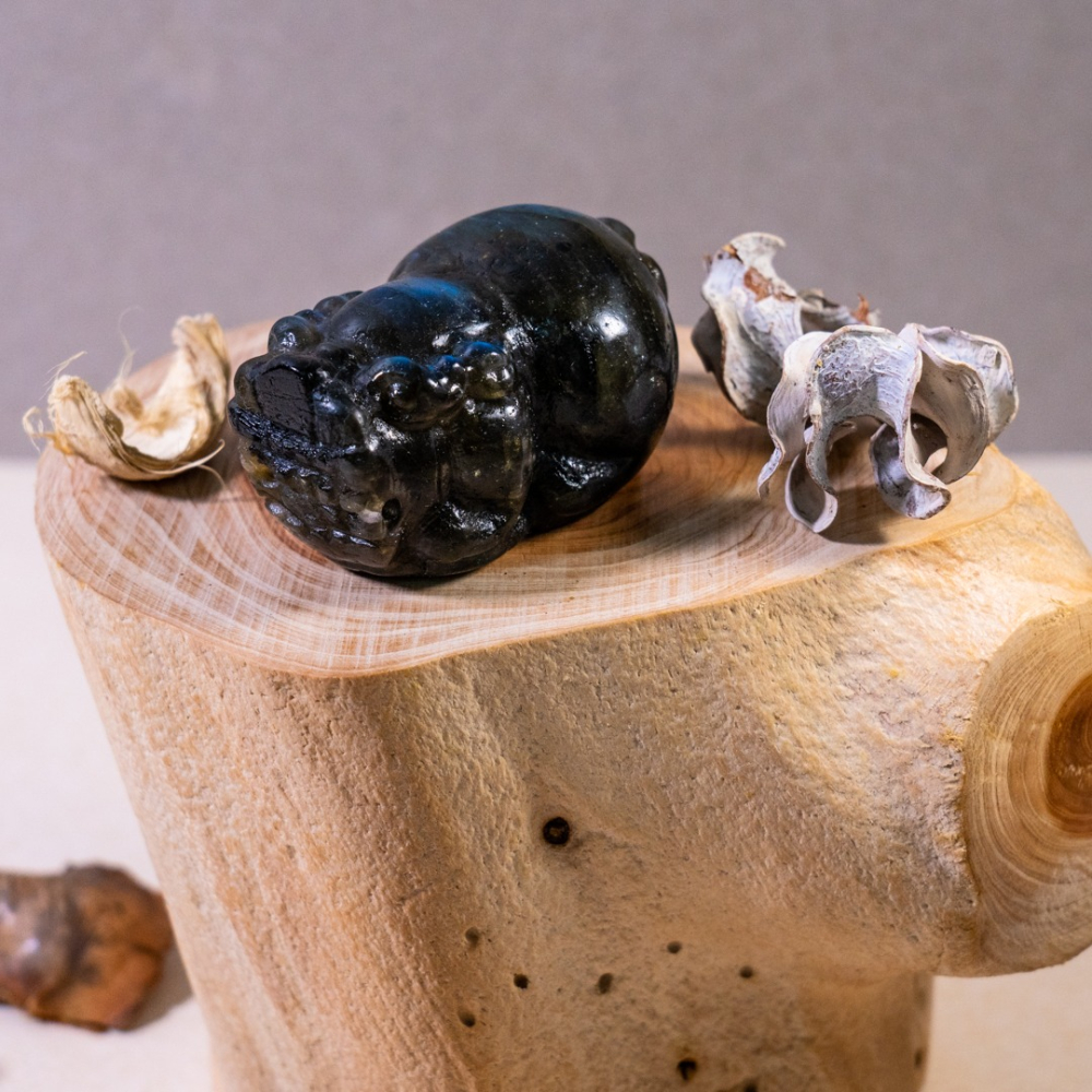 藍光黑拉長貔貅-細節圖5