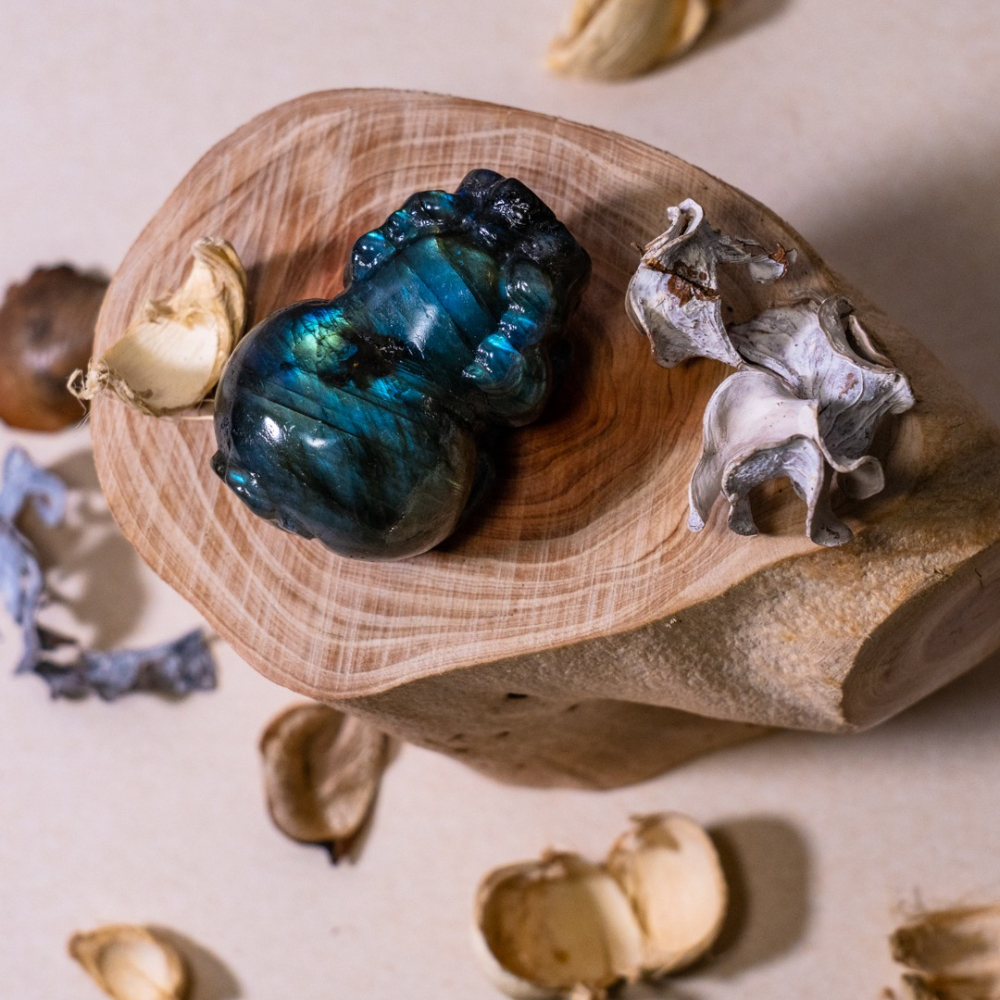 藍光黑拉長貔貅-細節圖8