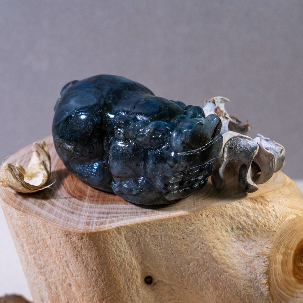 亮彩拉長石貔貅-細節圖4