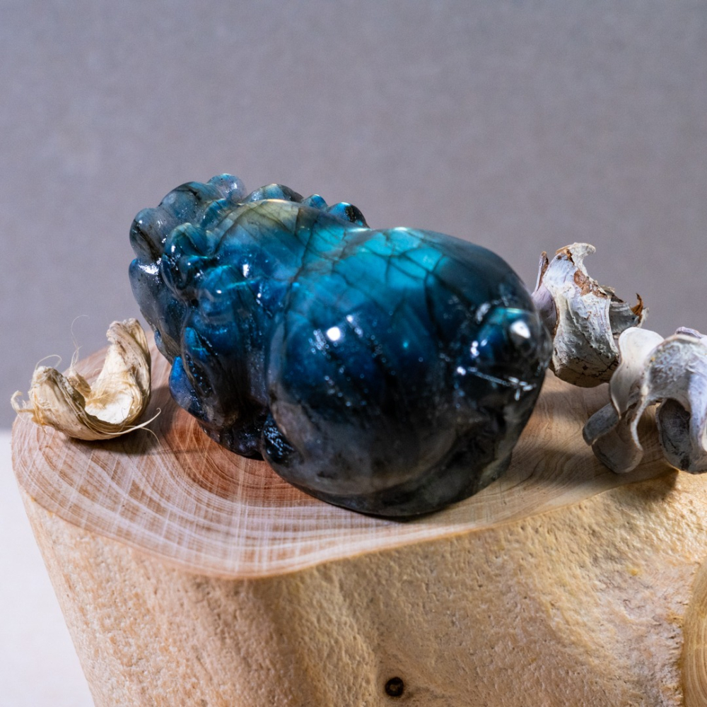 亮彩拉長石貔貅-細節圖6