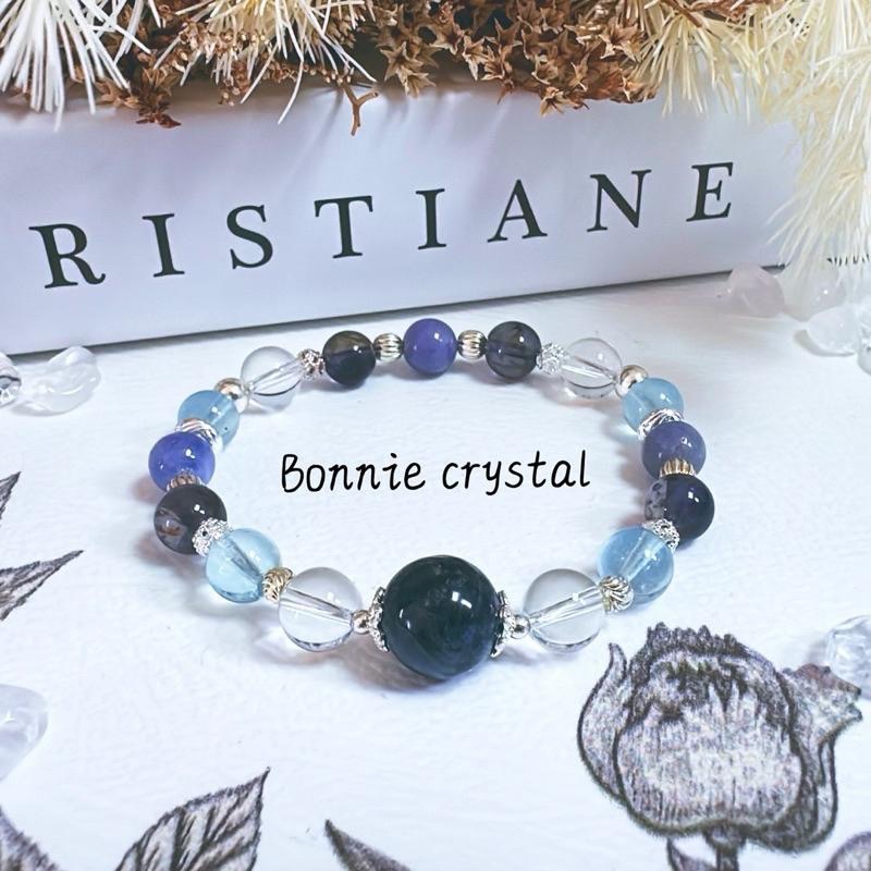 ✨✨ 夢幻星海設計手鍊✨✨藍彼得石、海藍寶、菫青石、坦桑石-細節圖4