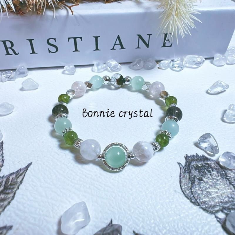 ✨✨ 森林精靈設計手鍊✨✨綠紋石、雪花幽靈、綠磷灰、綠幽靈-細節圖5